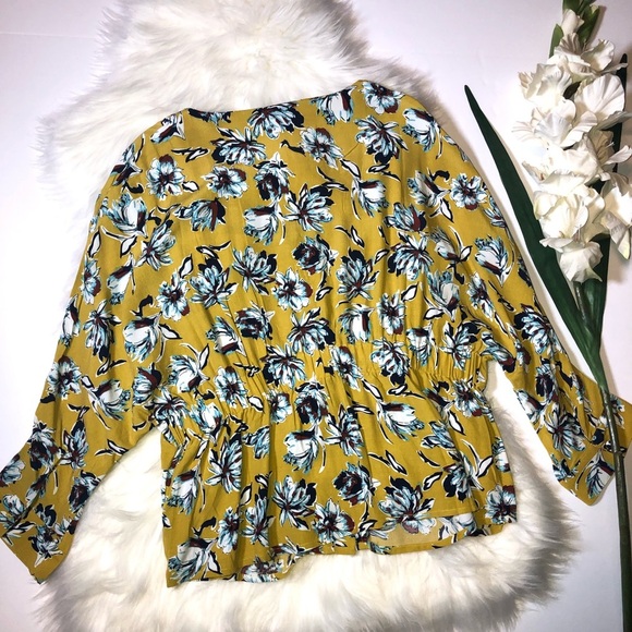 Only Mustard & Navy floral top - Picture 12 of 12